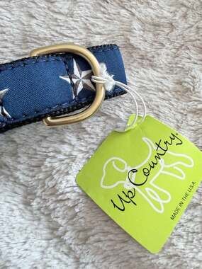 Up Country Nautical Star Dog Collar Size Small